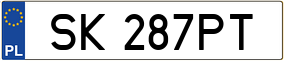 Truck License Plate